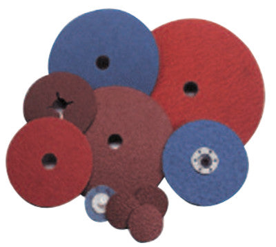 Saint-Gobain NorZon Plus Coated-Fiber Discs, Zirconia, 5 in Dia., 60 Grit, 66261138601