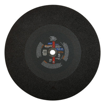 Saint-Gobain Stationary Reinforced Cut-Off Wheel, 20 in Dia, 3/16 in Thick, Aluminum Oxide, 69078609033