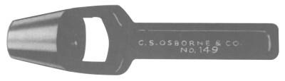 C.S. Osborne Arch Punches, 1 1/2 in tip, Carbon Steel, 149-1-1/2