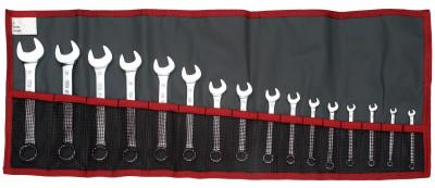 Stanley® Products 16 Piece Short Combination Wrench Sets,  Points, Metric, FM-39.JE16T