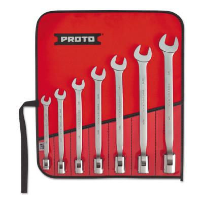 Stanley® Products Torqueplus Flex Head Wrench Sets, 7 Piece with Roll, Inch, 12 Point, 1270A