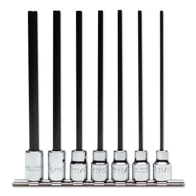 Stanley?? Products 7 Piece Extra-Long Hex Bit Socket Sets, 3/8 in, 4990-7XL