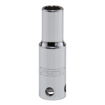 Stanley® Products Tether-Ready Drive Deep Sockets, 3/8 in Drive, 9 mm, 2 1/8 in L, 12 Points, 5009M-TT
