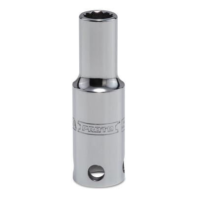 Stanley® Products Tether-Ready Drive Deep Sockets, 3/8 in Drive, 5/16 in, 2 1/8 in L, 12 Points, 5010-TT