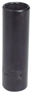 Stanley® Products Torqueplus Protoblack Deep Sockets, 1/2 in Drive, 13/16 in, 12 Points, 5326B