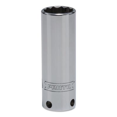 Stanley® Products Tether-Ready Drive Deep Sockets, 3/8 in Drive, 18 mm, 2 3/4 in L, 12 Points, 5018M-TT