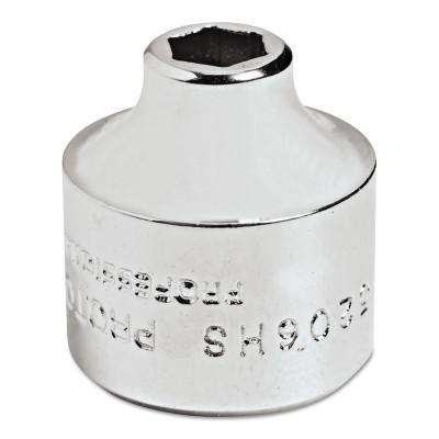 Stanley® Products TorquePlus Super Short Sockets, 3/8 in Drive, 1/4 in, 6 Points, 5208HS