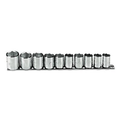 Stanley® Products Torqueplus 10 Piece Socket Sets, 3/8 in, 6 Point, 52122