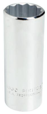 Stanley® Products Torqueplus Deep Sockets, 1/2 in Drive, 5/8 in Opening, 12 Points, 5320