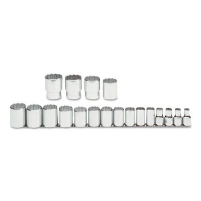 Stanley® Products Torqueplus 19 Piece Socket Sets, 1/2 in, 12 Point, 54113