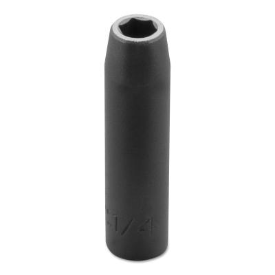 Stanley® Products Torqueplus Deep Impact Sockets 1/4 in, 1/4 in Drive, 1/4 in, 6 Points, 6508H