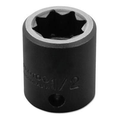 Stanley® Products Torqueplus Impact Sockets 3/8 in, 3/8" Dr, 1/2 in, 8 Pt, 7216S