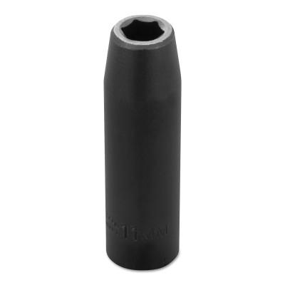 Stanley® Products TorquePlus Thin Wall Deep Impact Sockets, 1/2 in Drive, 11 mm, 6 Point, 7311MHT