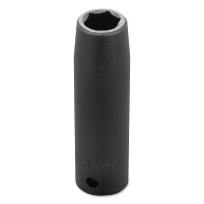Stanley® Products Torqueplus Metric Deep Impact Sockets 1/2 in, 1/2 in Drive, 13 mm, 6 Points, 7313M