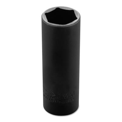 Stanley® Products TorquePlus Thin Wall Deep Impact Sockets, 1/2 in Drive, 21 mm, 6 Point, 7321MHT