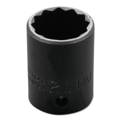 Stanley® Products Torqueplus Metric Impact Sockets 1/2 in, 1/2 in Drive, 21 mm, 12 Points, 7421MT