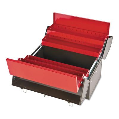 Stanley® Products Cantilever Tool Boxes, 10 in D, Steel, Red/Brown, 9951