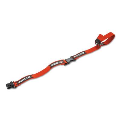 StanleyÂ® Products Hard Hat Lanyards, Red, Bulk, LANHATRD