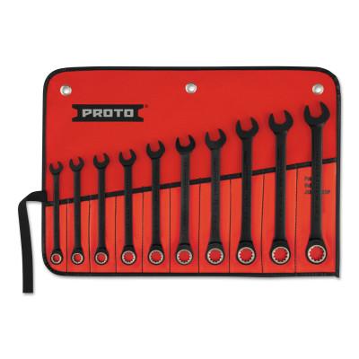 Stanley® Products 10 Piece Spline Non-Reversing Combination Wrench Sets, Metric, SCRM-10S