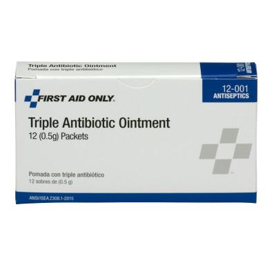 First Aid Only® Triple Antibiotic Ointment, 0.5 g Individual Use Packets, 12-001