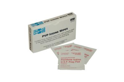 First Aid Only® PVP Iodine Wipe, Individually Wrapped, 12-015
