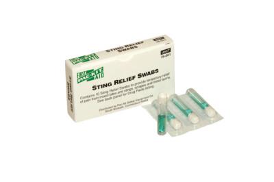 First Aid Only® Sting Relief Swabs, .018 oz, Wrapped Swabs, 19-001