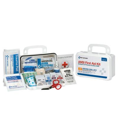 First Aid Only® Bulk First Aid Kits, 10 Person, Plastic, Portable, Wall Mounted, 90754