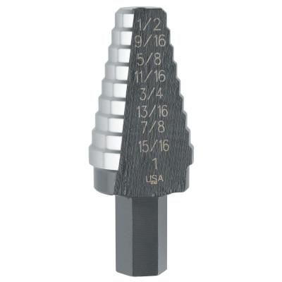 Stanley® Products High Speed Steel Fractional Self-Starting, 3/16 in to 1/2 in, 6 Steps, 10232