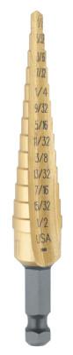 Stanley® Products Titanium Fractional Self-Starting, 1/8 in-1/2 in, 13 Steps, 15101