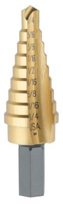 Stanley® Products Titanium Fractional Self-Starting, 1/4 in-3/4 in, 9 Steps, 15103ZR