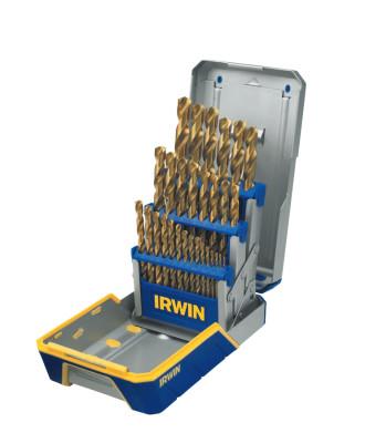 Stanley® Products 29-pc Titanium Metal Index Drill Bit Sets, 1/16 in - 1/2 in Cut Dia., 3018003