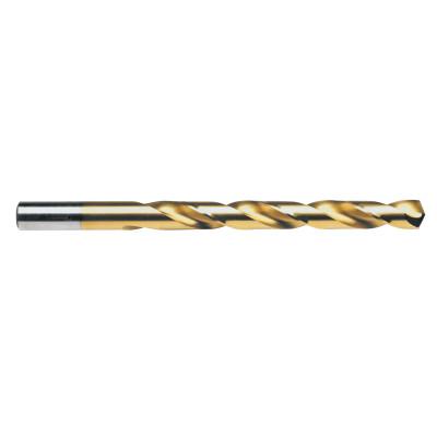 Stanley® Products Titanium Nitride Steel Fractl Straight Shank Jobber Length Drill Bit,3/8",Card, 63924