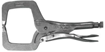 Stanley?? Products The Originalƒ?› Locking C-Clamp with Regular Tips, 11 in L, 4 in Max, 2-5/8 in Throat D, 11R