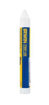 Stanley® Products Lumber Crayons, 4 1/2 in, White, Bulk, 66405