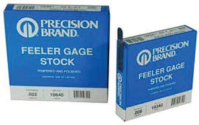 Precision Brand Coil Steel Feeler Gauges, 0.0015 in, 25 ft Length, 19150