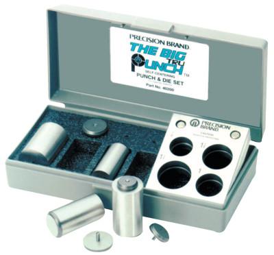 Precision Brand TruPunch Punch & Die Sets, English, Plastic Case, 4 Die, 4 Punches, 40200