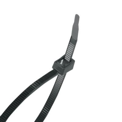 Gardner Bender Self Cutting Cable Ties, 50 lb Tensile Strength, 8ƒ?�, Black, 50/Bag, 46-308UVBSC