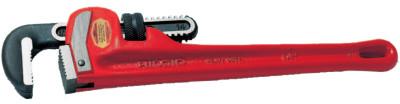Ridge Tool Company Heavy-Duty Straight Pipe Wrench, Steel Jaw, 48 in, 31040