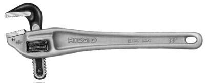 Ridge Tool Company Offset Pipe Wrenches, Aluminum, 14 in, 31120