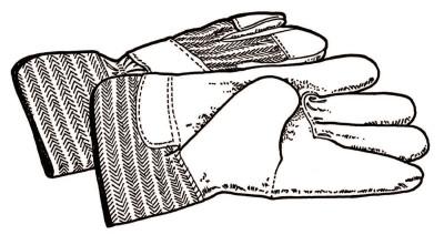 Ridge Tool Company Drain Cleaner Accessories, Pair of Leather Gloves, 41937