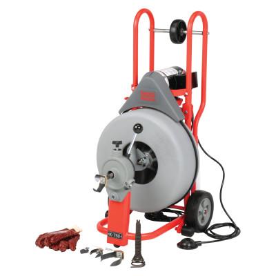Ridge Tool Company Model K-750 Drain Cleaner, 200 RPM, 3 in to 8 in Pipe Diameter, with C-100, 42007