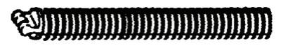Ridge Tool Company Drain Cleaner Leader, 5/8 in Pigtail, 44122