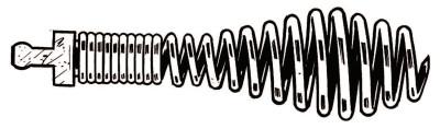 Ridge Tool Company Drain Cleaner Tools, Bulb Auger, T-409, 51762R