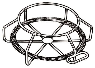 Ridge Tool Company Drain Cleaner Cable Carrier, Holds 90 ft x 5/8 in, 45 ft x 7/8 in, 59210