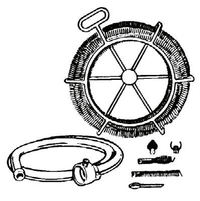 Ridge Tool Company Drain Cleaner Cable Kit, 6 Sections, Augers, Cutters, Carriers, Hose, Mitt, A-30, 59365