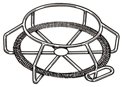 Ridge Tool Company Drain Cleaner Cable Carrier, Holds 75 ft of 7/8 in Cable, C-10, 59470