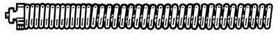 Ridge Tool Company Sink/Sectional Drain Cleaner Cable, 1-1/4 in x 15 ft, Extra Heavy Duty Wind, 62285