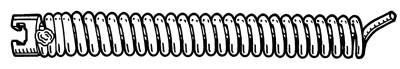 Ridge Tool Company Drain Cleaner Tools, Straight Auger 5 in Long, for 3/8 in Cable, T-201, 62990