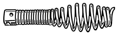 Ridge Tool Company Drain Cleaner Tools, Bulb Auger, 1-1/8 in, for 3/8 in Cable, T-202, 62995