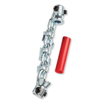 Ridge Tool Company FlexShaft Carbide Tip Chain Knocker, 1/4 in Cable, Single Chain, 64283